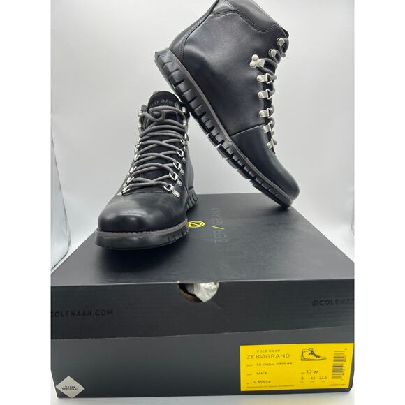 Cole Haan Zerogrand Causal Waterproof Leather Boots C35594 Men's 10M - Picture 5 of 16